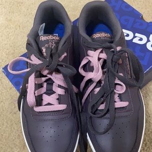Reebok Sneakers Women size 11 Metallic Purple Rose Gold Club Memt